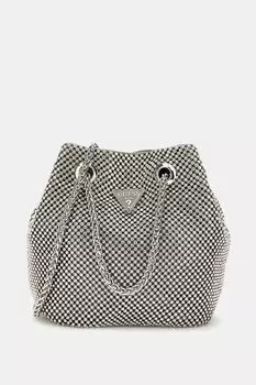 Сумка мешок со стразами Zalina Guess