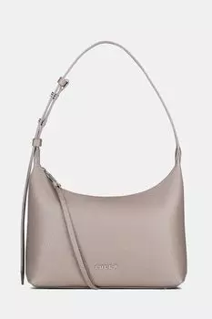 Сумка на плечо кожаная с логотипом LUCCA