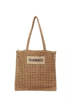 Сумка пляжная плетеная FABRETTI