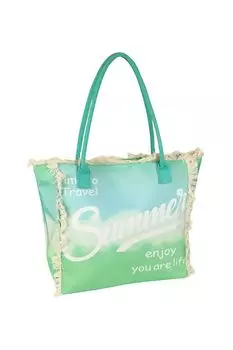 Сумка пляжная с принтом Mellizos