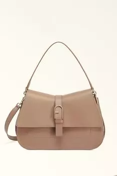 Сумка сэтчел кожаная Flow L Furla