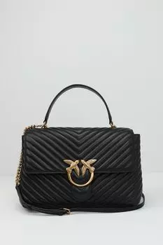 Сумка сэтчел кожаная Love Lady Pinko