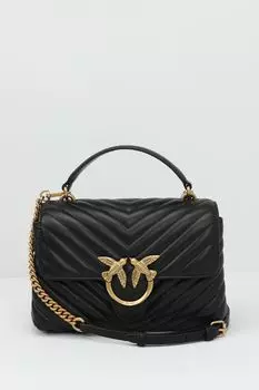 Сумка сэтчел кожаная Love Lady Pinko