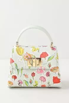 Сумка сэтчел кожаная с принтом Furla 1927 Furla