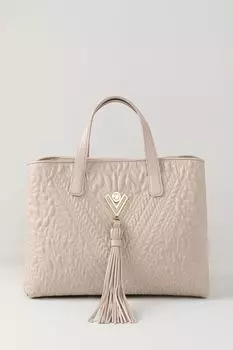 Сумка сэтчел кожаная стеганая Valentino Orlandi