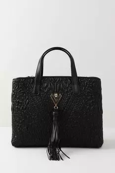 Сумка сэтчел кожаная стеганая Valentino Orlandi