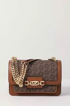 Сумка сэтчел с принтом из монограмм Heather Michael Michael Kors