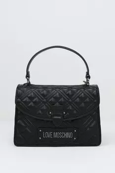 Сумка сэтчел стеганая Quilted Bag Love Moschino