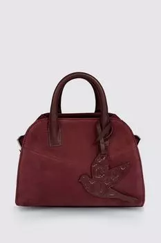 Сумка сэтчел замшевая Beautiful Birds