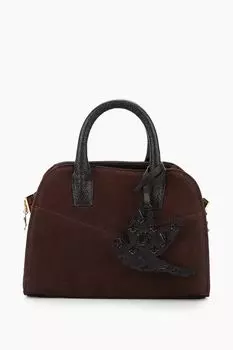 Сумка сэтчел замшевая Beautiful Birds