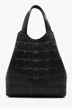 Сумка шоппер из тисненой кожи Desa