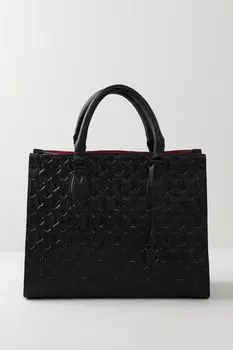 Сумка шоппер кожаная с тиснением Beautiful Birds