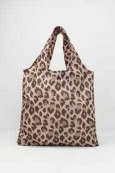 Сумка-шоппер с анималистичным принтом leo macchiato Reisenthel