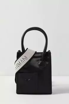 Сумка шоппер с текстильным ремешком EMPORIO ARMANI