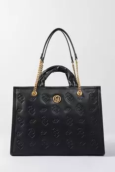 Сумка шоппер с тисненым логотипом Liu Jo