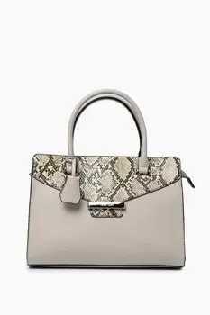 Сумка шоппер со змеиным принтом MYSA