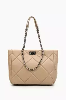 Сумка шоппер стеганая Abricot