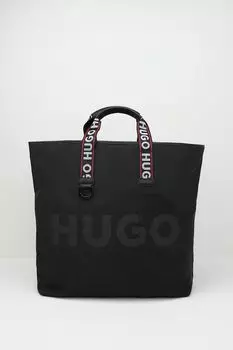 Сумка шоппер текстильная с логотипом Quentyn HUGO