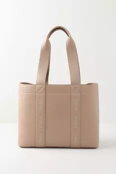 Сумка-тоут с вышитыми логотипами Becky HUGO