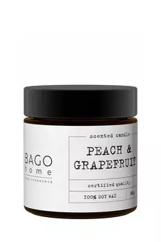 Свеча ароматическая Персик и грейпфрут 88 г BAGO home