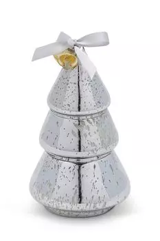 Свеча ароматическая в стекле в форме елки COINCASA