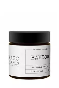 Свеча ароматическая в стеклянной банке Бамбук 88 г BAGO home