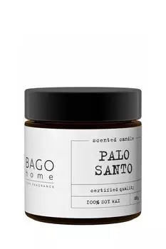 Свеча ароматическая в стеклянной банке Пало санто 88 г BAGO home