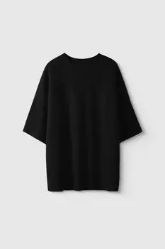 Свитер с коротким рукавом из шерсти мериноса MANKOVA