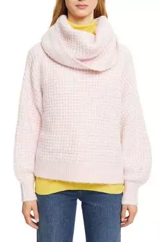 Свитер с объемным воротником Esprit Collection