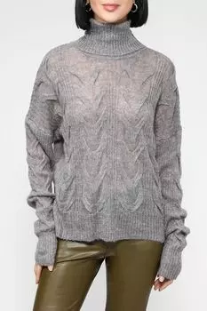 Свитер с узором косы Esprit Collection