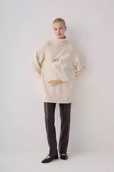 Свитер с высоким воротником и принтом DREAMS by Alena Akhmadullina