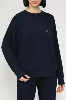 Свитшот хлопковый оверсайз кроя EMPORIO ARMANI