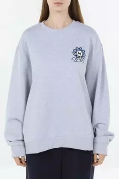 Свитшот хлопковый оверсайз кроя HUGO