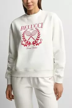 Свитшот хлопковый принтом BELUCCI