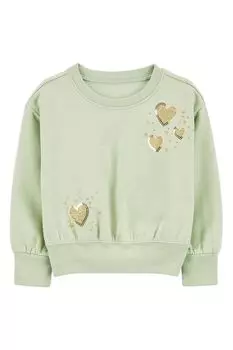 Свитшот хлопковый с аппликацией Carter's