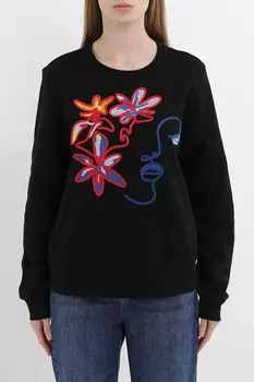 Свитшот хлопковый с аппликацией Desigual