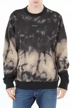 Свитшот хлопковый с карманами на молнии HUGO