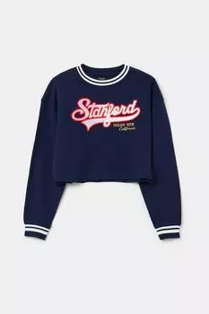 Свитшот хлопковый с контрастными деталями OVS