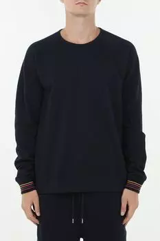 Свитшот хлопковый с контрастными деталями Paul Smith