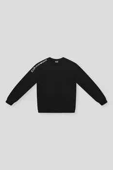 Свитшот хлопковый с логотипом Ea7