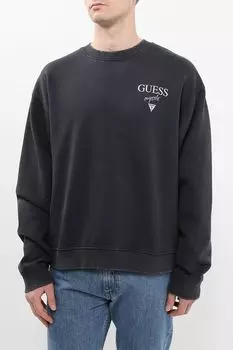 Свитшот хлопковый с логотипом Guess Jeans