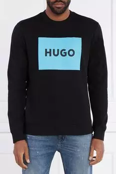 Свитшот хлопковый с логотипом HUGO