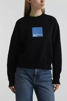 Свитшот хлопковый с логотипом Karl Lagerfeld Jeans