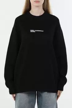 Свитшот хлопковый с логотипом Karl Lagerfeld Jeans