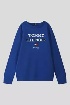 Свитшот хлопковый с логотипом Tommy Hilfiger
