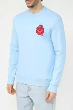 Свитшот хлопковый с нашивкой MARCO DI RADI