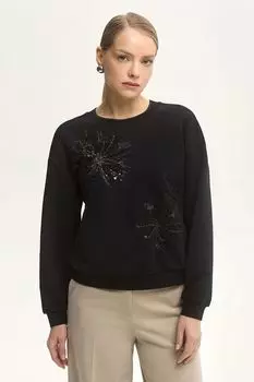 Свитшот хлопковый с пайетками Небесные грёзы ALEXANDER BOGDANOV