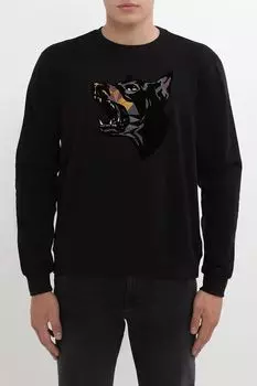 Свитшот хлопковый с принтом Antony Morato