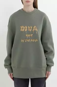 Свитшот хлопковый с принтом BELUCCI