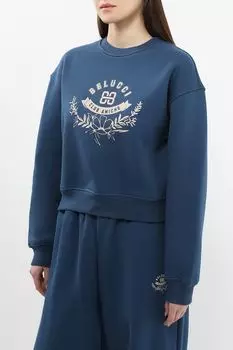 Свитшот хлопковый с принтом BELUCCI